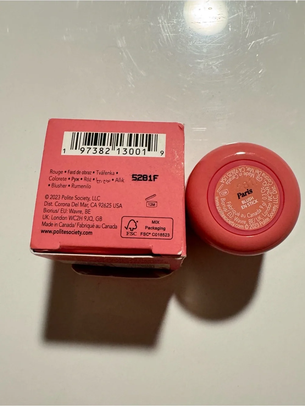 Polite Society Polite Pops Powder Blush Stick Paris